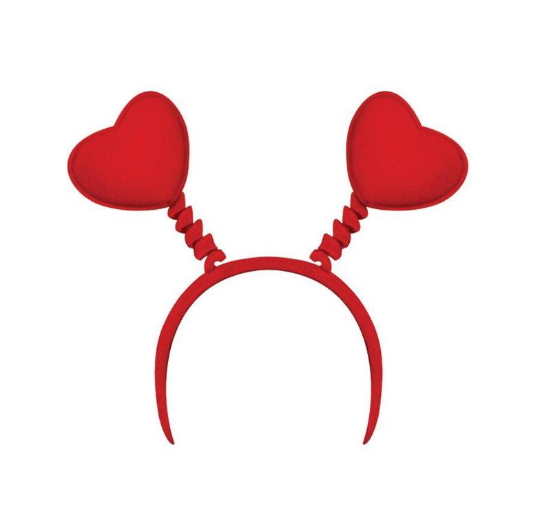 Beistle Company Heart Head Bopper OneSize Costume Headbands & Head