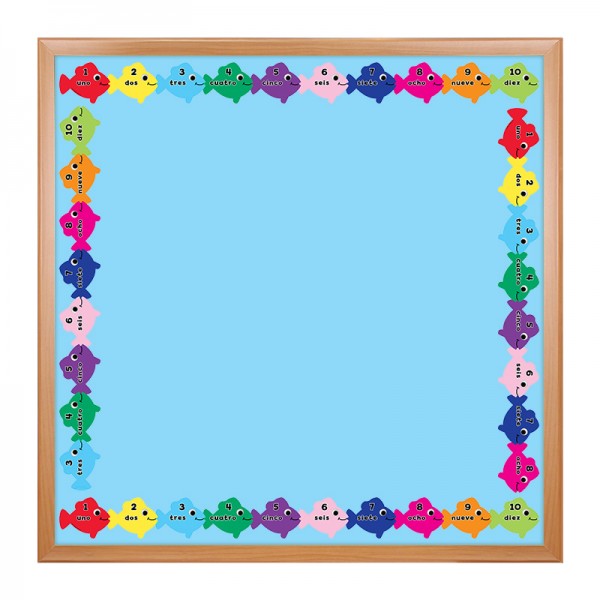 Hygloss Classroom Borders Counting In Spanish Fish Border Bulletin