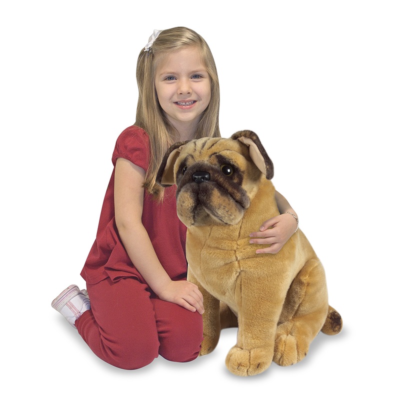 large pug stuffed animal