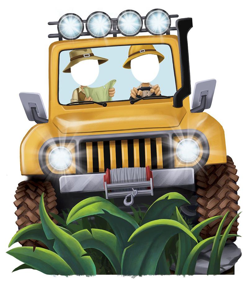 Advanced Graphics Jungle Party Jeep Standee Party Prop 4.5' Tall