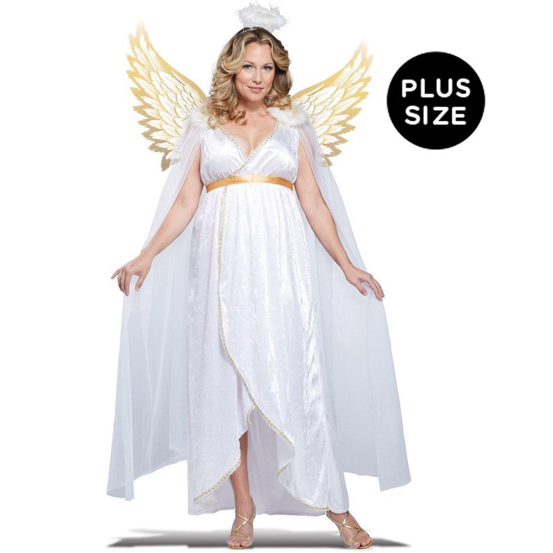 Guardian Angel Adult Plus Costume - 2X (18-20):2X (18-20) - Plus Size ...