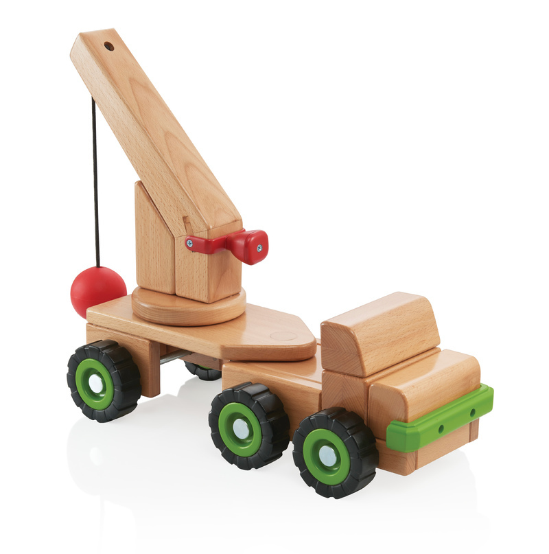 Guidecraft Big Block Wrecking Ball Truck - Toy Cars Online | Kid Stuff