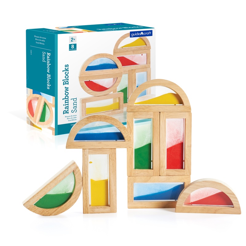 guidecraft stacking rainbow pyramid