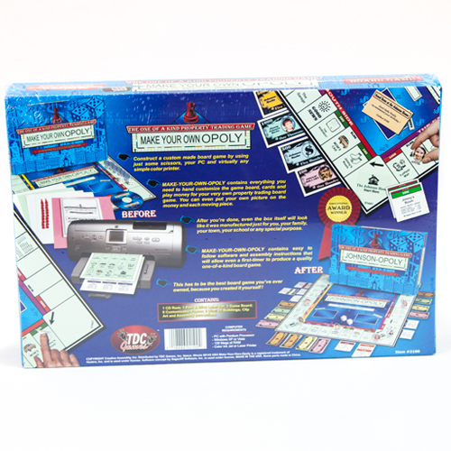 Make Your Own Opoly Board Game