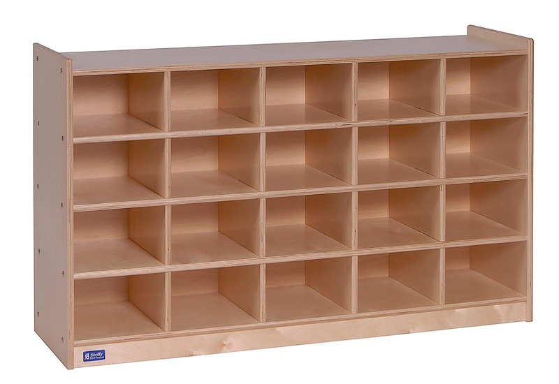 Angeles Value Line™ Birch 20-tray Cubby Storage – Unit Only