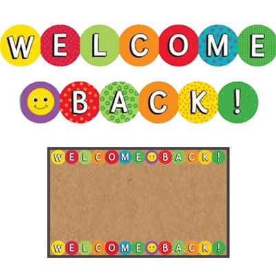 Hygloss Classroom Borders: Welcome Back Border